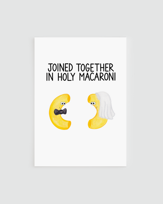 Pasta Wedding Card